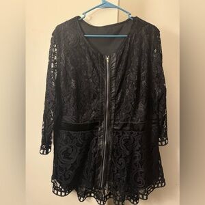 Elegant Black Lace Blouse